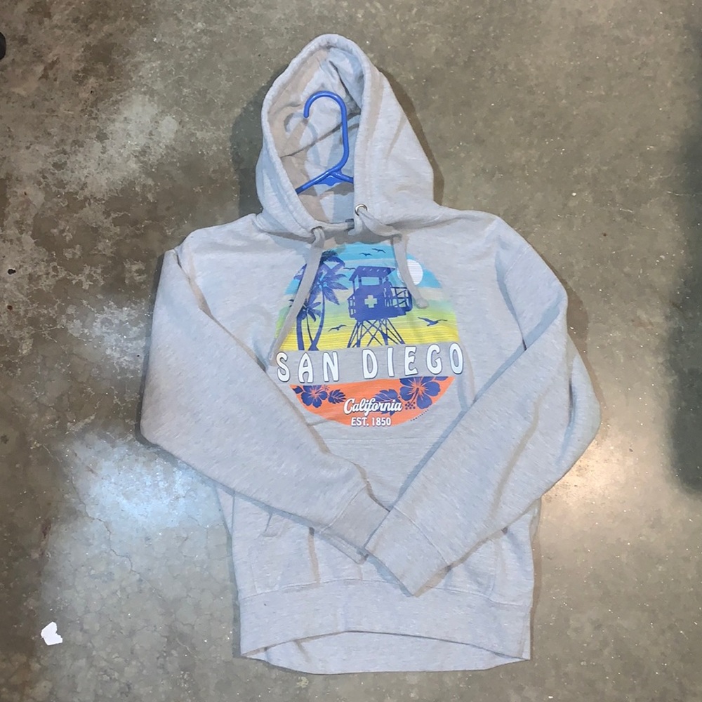 Size medium San Diego California gray hoodie!